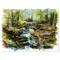 Designart - Stream in the Forest - Landscape Painting Canvas Print